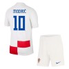 Maillot de Supporter Croatie Modrić 10 Domicile Euro 2024 Pour Enfant